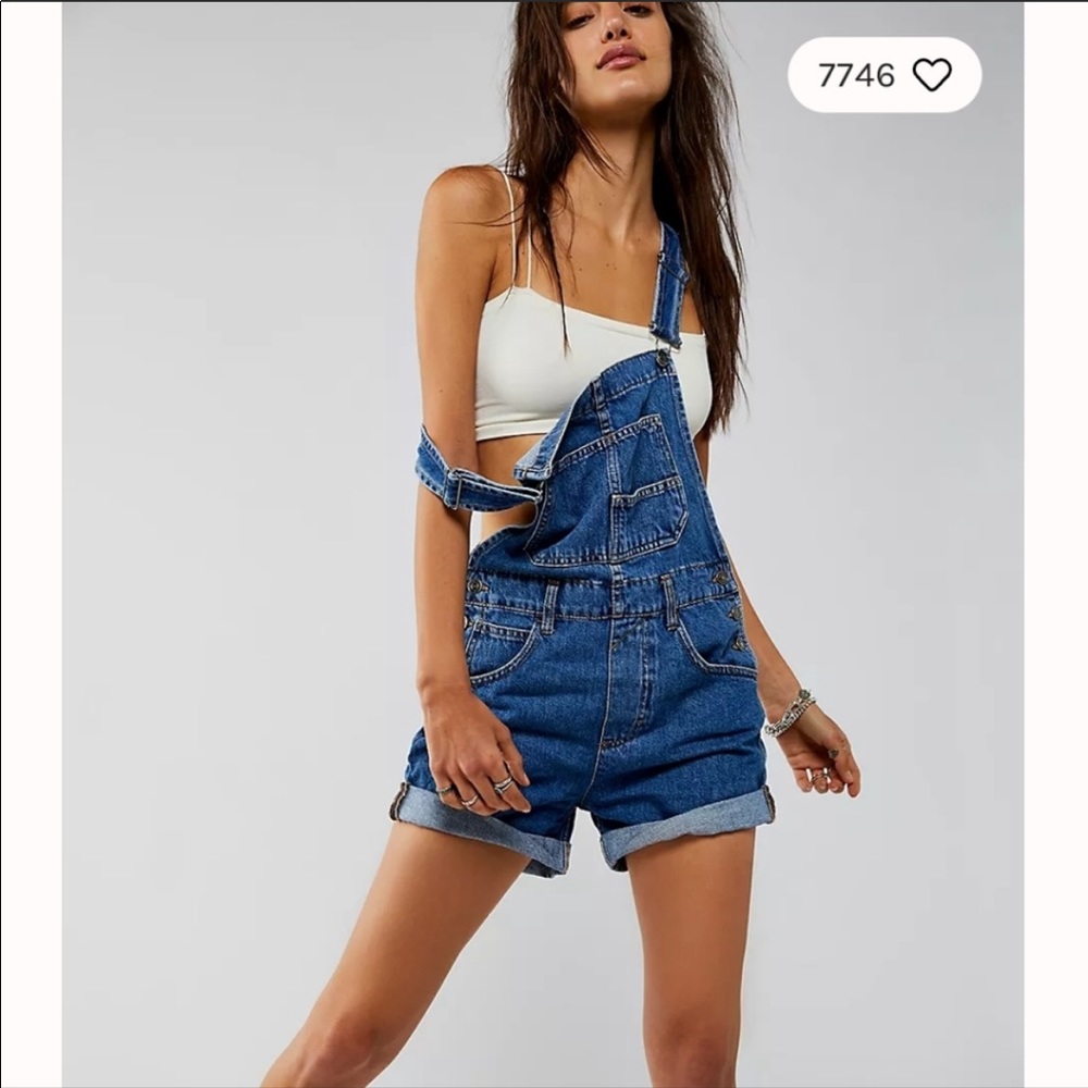 Free people ziggy shortalls overall shorts XS